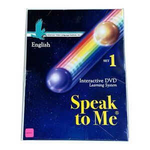 Speak To Me: English Set 1 W/Workbook 2008 Education Language Video DVD Learn